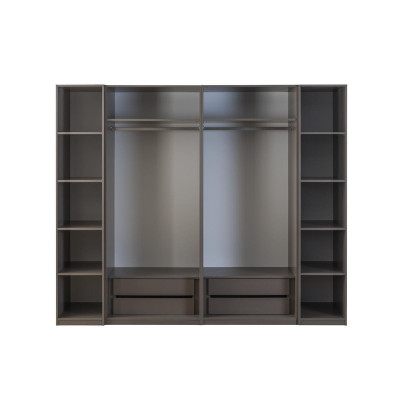 Modern Wardrobe Wardrobe Wooden Cabinet Wood Gray Bedroom Cabinet