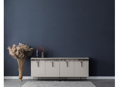 Sideboard Sideboard Wooden Cabinet Chest of drawers Wardrobe Wood White Modern