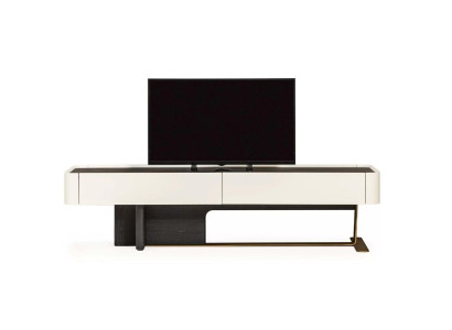 Sideboard TV cabinet Lowboard TV stand Wardrobe Wood White Living room Modern