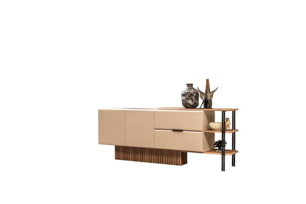 Sideboard Sideboard Wooden Cabinet Chest of drawers Wardrobe Wood Beige Modern