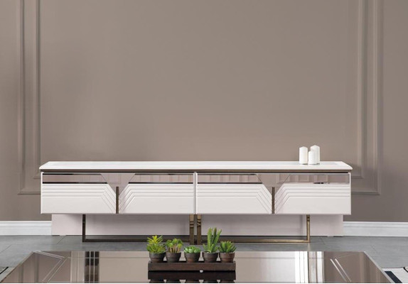 Sideboard TV cabinet lowboard TV stand wooden cabinet wardrobe wood white design