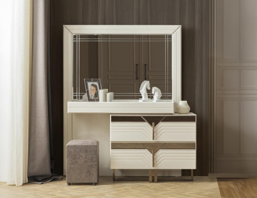 Dressing table Dressing table Console table Wood Bedroom Chest of drawers White