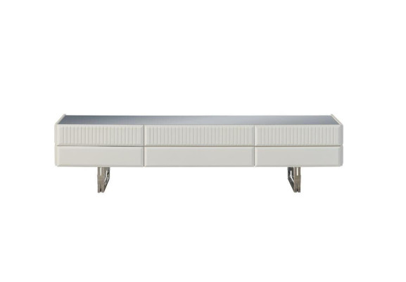 Wooden cabinet TV stand TV-cabinet Lowboard Wardrobe Wood White Modern Sideboard