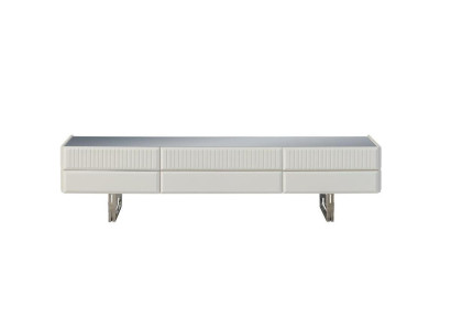 Wooden cabinet TV stand TV-cabinet Lowboard Wardrobe Wood White Modern Sideboard