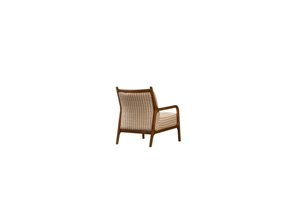 Armchair wing chair single seater seater polyester fabric design living room