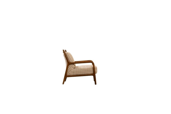 Armchair wing chair single seater seater polyester fabric design living room