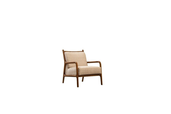 Armchair wing chair single seater seater polyester fabric design living room