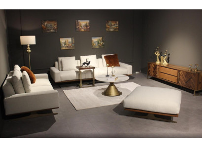 Living room set 6 pieces complete design modern sofa set three seater coffee table