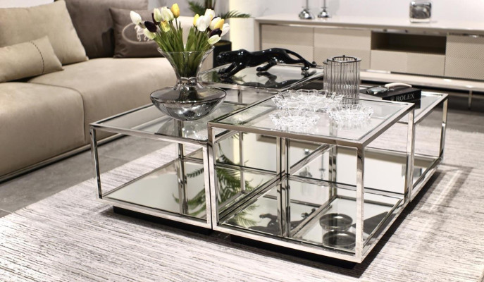 Modern Glass Coffee table Living room Furniture new Design Furnishings