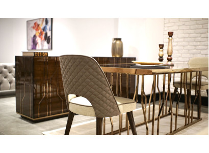 Design Chair Fabric Upholstery Luxury Furniture Dining room Modern Furnishings