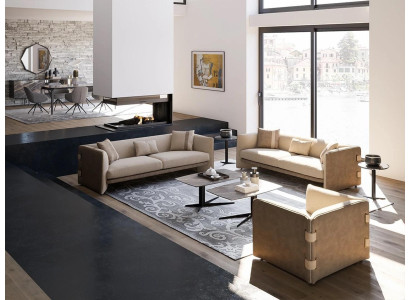 Luxury Living room Suite 7pcs Upholstered furniture Three-seater Sofas Textile Armchair new