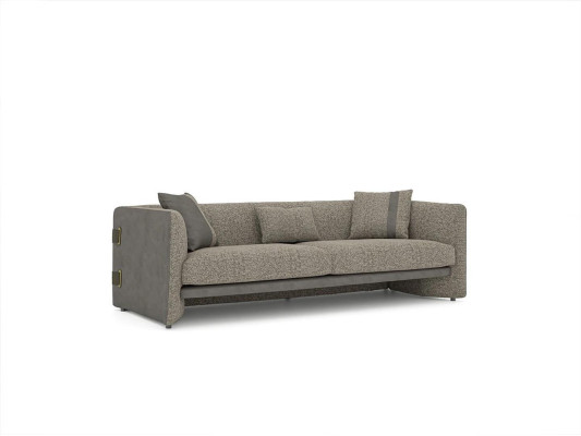 Gray Living room Set 7pcs Modern 2x Sofas Three-seater Upholstered furniture Armchair new