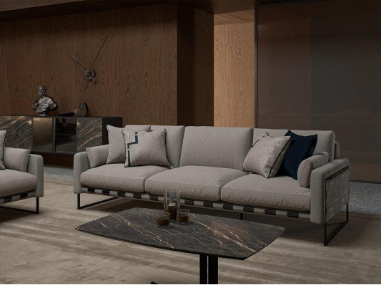 Suite Upholstered furniture Sofa Three-seater Modern Couch Two-seater Furniture Coffee table