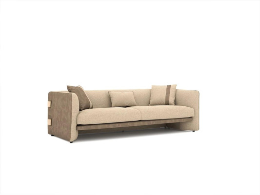 Living room Complete 6tlg 2x Coffee table Luxury Upholstered furniture Beige Sofa Couch new