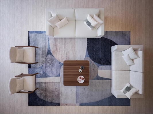 Sofa set 2x Two-seater Sofa Couch Design 2x Armchair Living room Furnishings