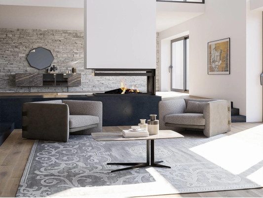 Luxury 2x Armchair Upholstered furniture Living room Furnishings Modern Coffee table new