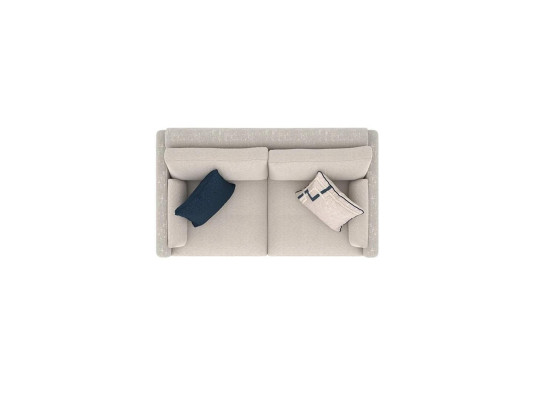 Sofa Two-seater Furnishings Living room Upholstered Furniture Modern Beige Couch