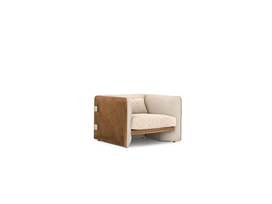 Luxury Modern Armchair Upholstered furniture Furnishings Living room Textile Upholstered Armchair