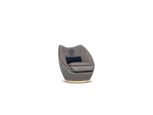 Luxury Gray Armchair Upholstery Textile Living room Upholstered furniture Modern Furnishings