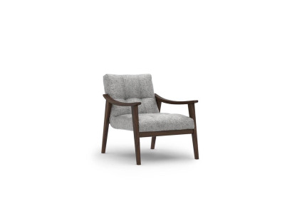 Designer Gray Armchair Textile Living room Wood Furniture Luxury Upholstered furniture new