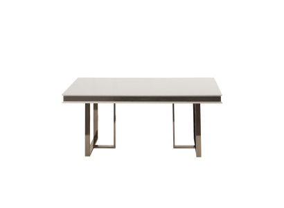 Dining room table Dining table Table Luxury White Metal Dining room Wood Modern