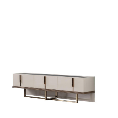 Sideboard TV stand TV cabinet Lowboard Wood Modern White Table Living room