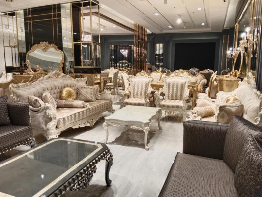 Designer Living room Set Sofas Stylish Armchair Modern Coffee table Sofa set