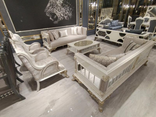 Modern sofa set set 5 pieces luxury living room set 3+3+1+1+coffee table new
