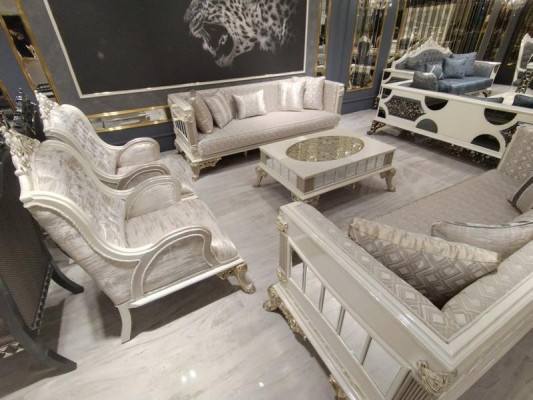 Modern sofa set set 5 pieces luxury living room set 3+3+1+1+coffee table new
