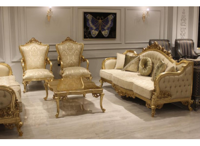 Sofa set 3311 Seater Coffee table Classic Textile Complete Couch Upholstery new