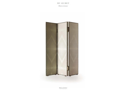 Screen Metal with Textile Partition Room Divider 3D Bellavista Collection