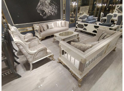 High-quality Living room Furniture Set 2x Sofa + Armchair exclusive s Living room Set