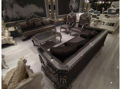 Elegant Living room Sofas 3+3 Seater Set Stylish Set with 2x Sofas new