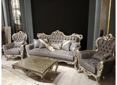Stylish Chesterfield Living room set Sofa set 3+1+1 Seater Couch