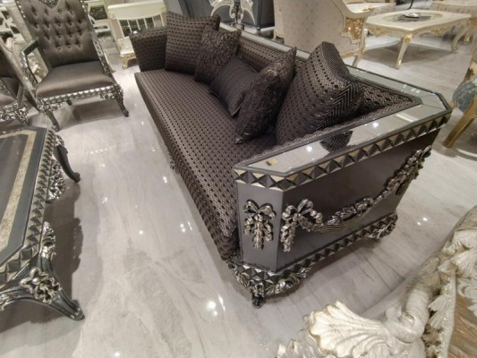 Deluxe Living room Suite Sofa and Armchair Premium Sofa and Armchair new Braun
