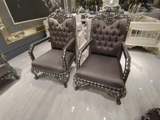 Deluxe Living room Suite Sofa and Armchair Premium Sofa and Armchair new Braun