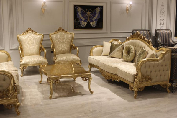 Designer Sofa set 31 Seater Couch Set Textile Complete Living room Set new