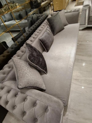 Elegant Living room Furniture Sofa 3 Seater High-quality Sofa 3 Seater Gray