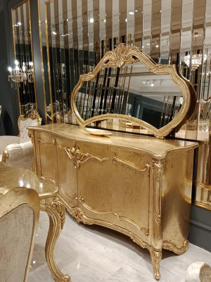 Luxury Sideboard Sideboard with Mirror Suite Chest of drawers Wood Chests of drawers Classic