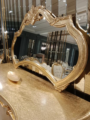 Luxury Sideboard Sideboard with Mirror Suite Chest of drawers Wood Chests of drawers Classic