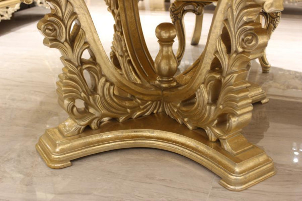Luxury Dining table Round Design Table Classic Dining room Tables Furniture Gold new