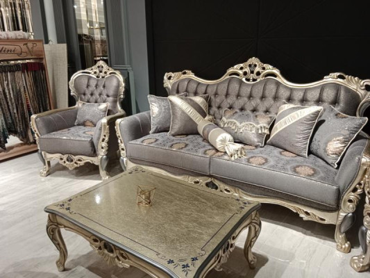 Luxury Living room Furniture Armchair High Quality Armchair Armchair Gray new Relax