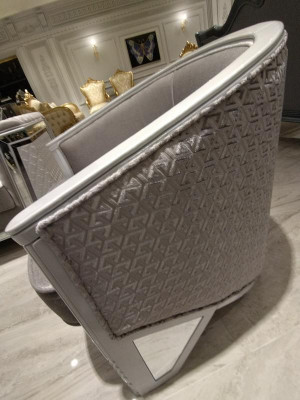 Elegant living room seating modern armchair high quality armchair gray armchair
