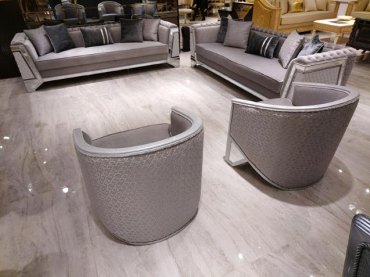 Elegant living room seating modern armchair high quality armchair gray armchair