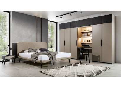 Elegant Bedroom Set Designer Double bed Wardrobe Bedside tables