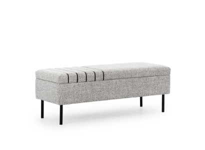 Modern Gray Bedroom Bench seat Luxurious bed bench wooden frame new