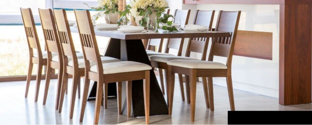 Dining table Wood Chairs 7-piece armchair Group Dining room Suite Chair Set Table new