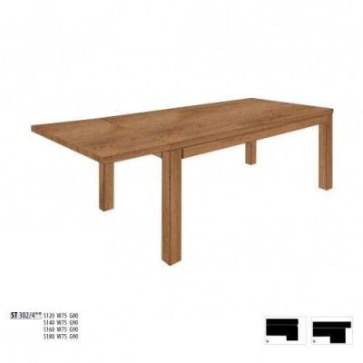 Table Wood Tables 160x90cm Wood Dining Tables Conference Solid wood Real Oak new