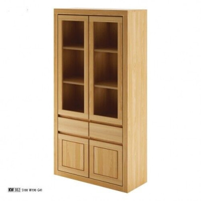 Modern Display Case Showcases Wardrobe Handcraft Solid Wood Cabinets Solid Wood Oak