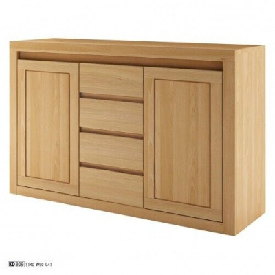 Sideboard Chest of drawers Solid wood Cabinets Real Wood Oak 140x90cm Chests of drawers Wardrobe